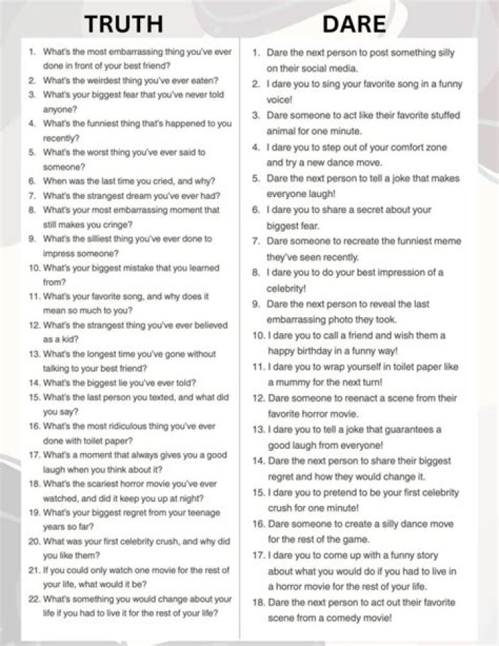 280 "Truth or Dare" Questions to Make Parties Way Less Boring