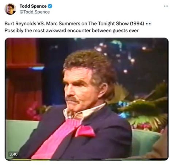 Burt Reynolds and Marc Summers Almost Fought Each Other on '90s Talk Show