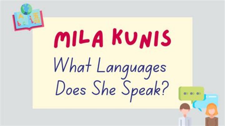 Does Mila Kunis Speak Spanish?