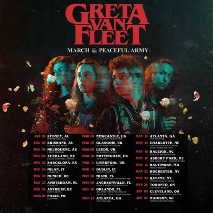 Greta Van Fleet Announce “March of The Peaceful Army” 2019 World Tour