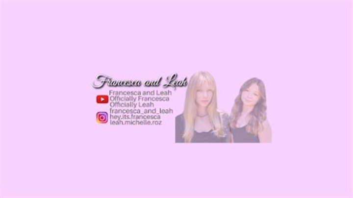 Similar Youtubers to Francesca and Leah