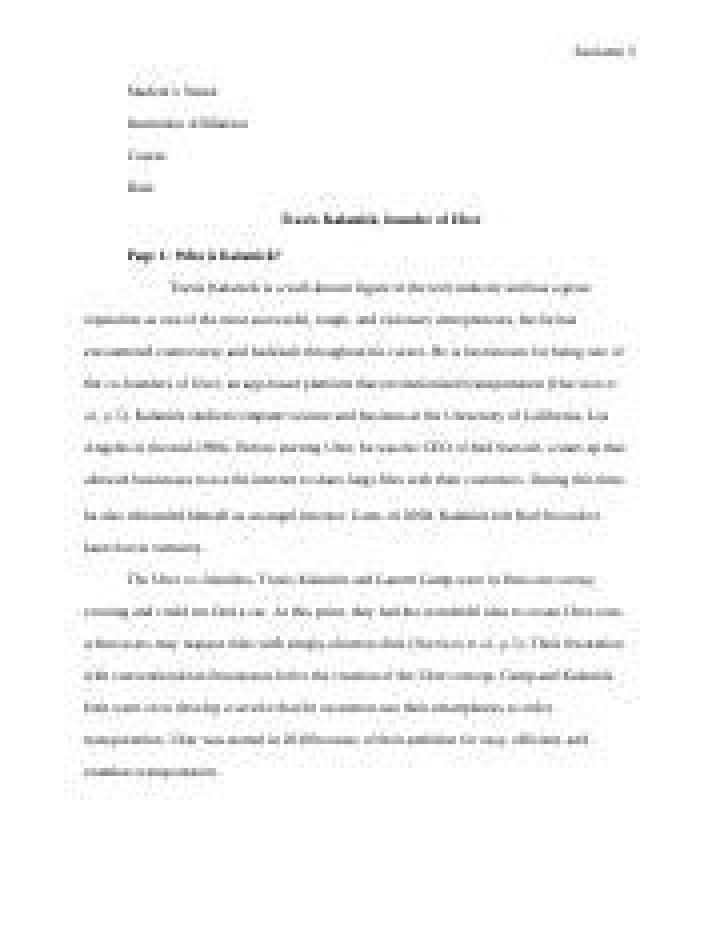 The Rise And Fall Of Travis Kalanick