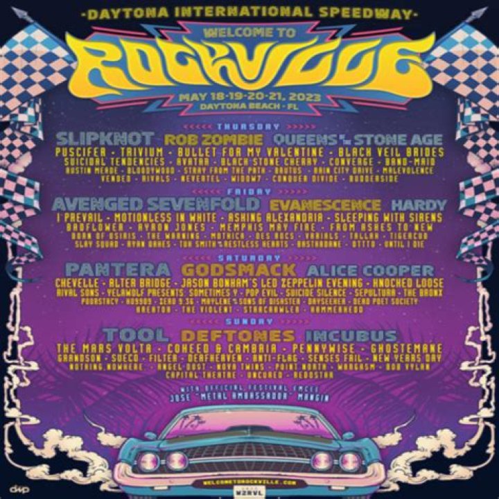 Tool, Slipknot, Avenged Sevenfold & Pantera Lead Welcome to Rockville Fest 2023 Lineup
