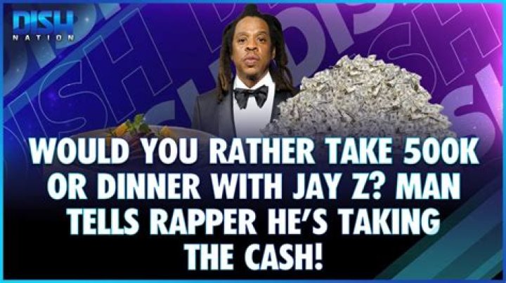 Would You Rather Have $500,000 Or One Lunch With Jay-Z? The Rapper Has A Definitive Answer